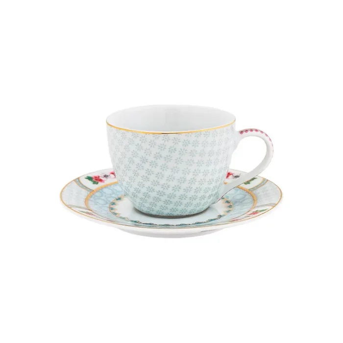 Conjunto 2 Xícara de Café Porcelana Branco Blushing Birds Pip Studio