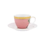 Conjunto 2 Xícara Porcelana de Café Rosa La Majorelle Pip Studio