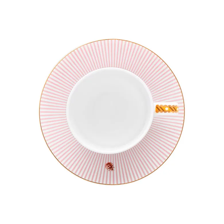 Conjunto 2 Xícara Porcelana de Café Rosa La Majorelle Pip Studio Conjunto 2 Xícara Porcelana de Café Rosa La Majorelle Pip Studio