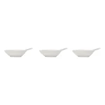 Conjunto 3 Petisqueiras Porcelana Borboleta Wolf