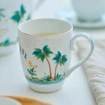 Conjunto de 2 Canecas Grandes Dots Branco Jolie pip Studio