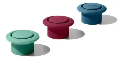 Conjunto De 3 Tampas Para Vinho De Silicone Oxo