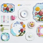 Conjunto Espátula e Faca Para Bolo Royal Porcelana Com Filete de Ouro Pip Studio