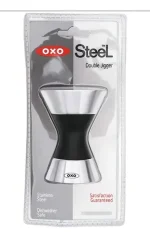 Dosador Bar Duplo Inox - Oxo Prateado