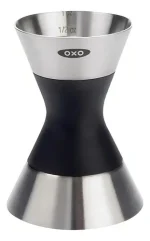 Dosador Bar Duplo Inox - Oxo Prateado