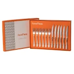 Faqueiro Para Churrasco Aço Inox Jogo 12 Peças Nova Mesa