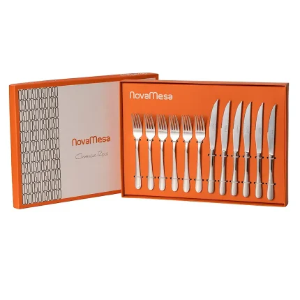 Faqueiro Para Churrasco Aço Inox Jogo 12 Peças Nova Mesa