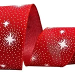 Fita Natalina Aramada Vermelha Estrela De Belém 9,14m
