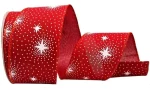 Fita Natalina Aramada Vermelha Estrela De Belém 9,14m