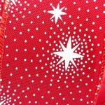 Fita Natalina Aramada Vermelha Estrela De Belém 9,14m