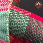 Fita Natalina Aramada Xadrez Verde E Vermelho