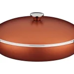 Frigideira Tramontina Lyon em Alumínio Forjado com Revestimento Interno e Externo Antiaderente Starflon Dourado com Tampa 32 cm 4,3 L