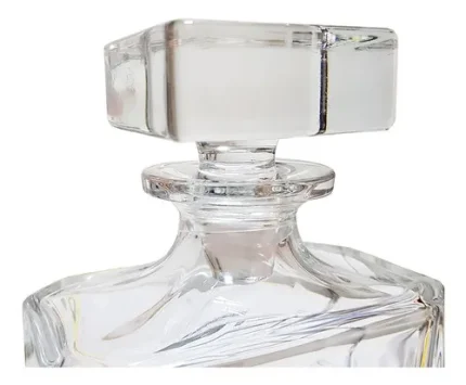 Garrafa De Cristal Blank Quadrada Bohemia