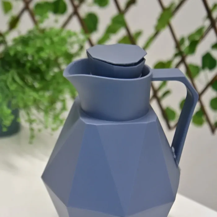 Garrafa Térmica Diamond Blue Gray Mb Home Premium 1l