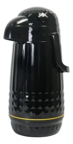 Garrafa Térmica Valentina Preta Mb Home Premium 1l