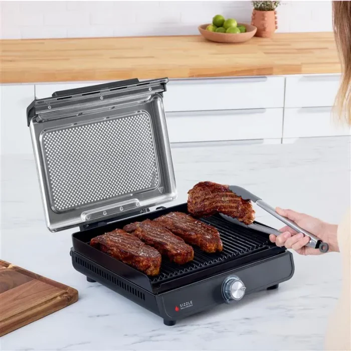 Grill Elétrico Sizzle Aço Inox Ninja 127V