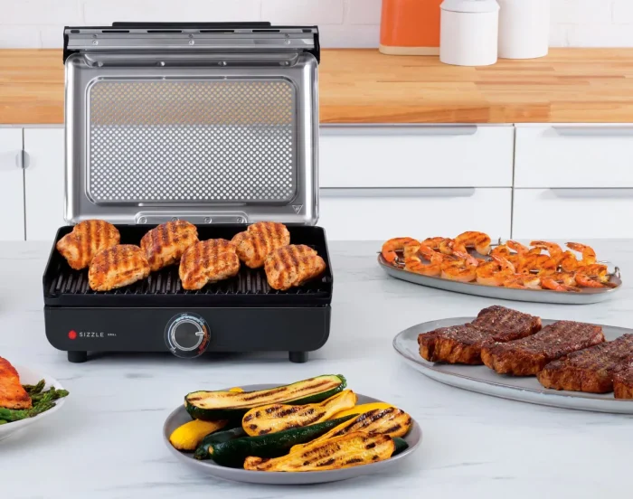 Grill Elétrico Sizzle Aço Inox Ninja 127V