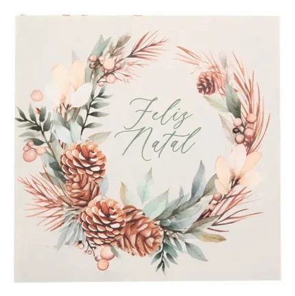 Guardanapo Natalino De Papel 32,5x32,5 C/ 20 Folhas Allegro