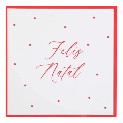 Guardanapo Natalino De Papel 32,5x32,5 C/ 20 Folhas Allegro