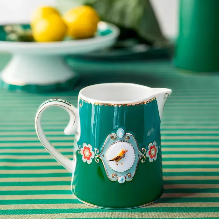 Jarrinha Medallion Verde Esmeralda Love Birds Pip Studio
