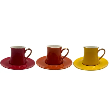 Jogo 12 Peças Porcelana Café Galet L'hermitage New Bone