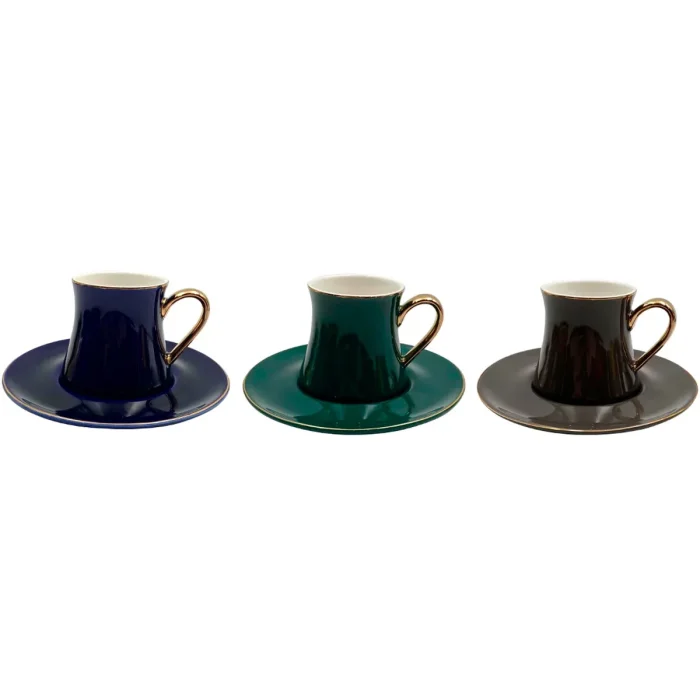 Jogo 12 Peças Porcelana Café Galet L'hermitage New Bone