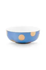 jogo 2 Tigelas Dot Delight Azul Claro Porcelana filete De Ouro Pip Studio