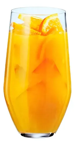 Jogo 6 Copos Altos Cristal De Titânio Grus 400ml Bohemia Transparente