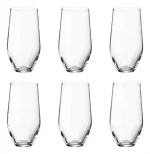 Jogo 6 Copos Altos Cristal De Titânio Grus 400ml Bohemia Transparente