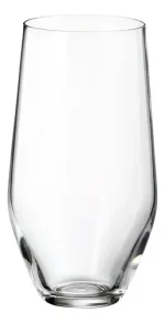 Jogo 6 Copos Altos Cristal De Titânio Grus 400ml Bohemia Transparente