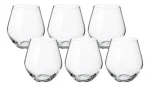 Jogo 6 Copos Baixos Cristal De Titânio Grus 500 Ml Bohemia Transparente