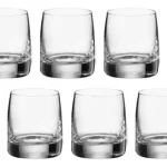 Jogo 6 Copos Baixos Cristal De Titânio Pavo 290 Ml Bohemia Transparente