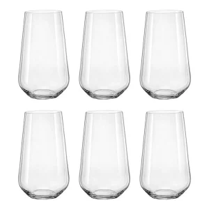 jogo 6 Copos De Cristal Sandra Bohemia 440ml