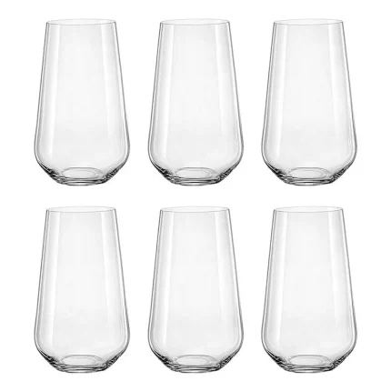 jogo 6 Copos De Cristal Sandra Bohemia 440ml