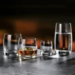 Jogo 6 Copos Shot Cristal De Titânio Pavo 60 Ml Bohemia Transparente