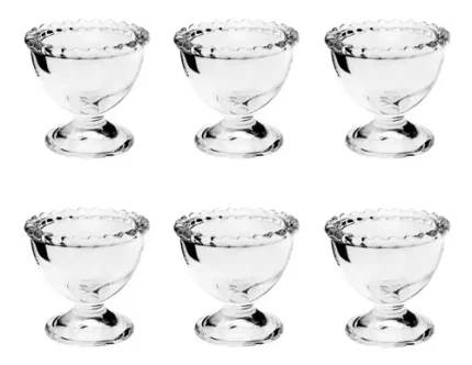 Jogo 6 Porta Ovos De Cristal Pearl Wolff