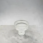 Jogo 6 Taças Sobremesa Cristal Com Pé Fontana 250 Ml Transparente