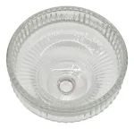 Jogo 6 Taças Sobremesa Cristal Com Pé Fontana 250 Ml Transparente