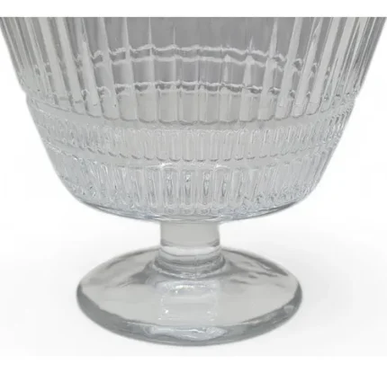 Jogo 6 Taças Sobremesa Deli Glass Elegant Linear Transparente