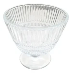 Jogo 6 Taças Sobremesa Deli Glass Elegant Linear Transparente
