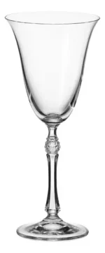 Jogo 6 Taças Vinho Cristal De Titânio Parus 350ml Bohemia Transparente