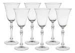 Jogo 6 Taças Vinho Cristal De Titânio Parus 350ml Bohemia Transparente