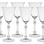 Jogo 6 Taças Vinho Cristal De Titânio Parus 350ml Bohemia Transparente