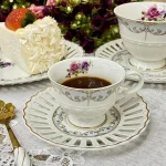Jogo 6 Xícaras de Café Mon Cheri New Bone China Branca