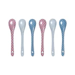 Jogo Com 6 Colheres Oriental Porcelana Azul Flower Festival Pip Studio