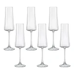 Jogo de 6 Taças Champanhe Cristal Titanium Xtra 210ml