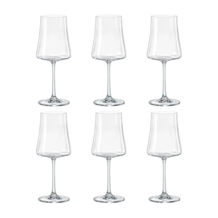 Jogo de 6 Taças Vinho Cristal Titanium Xtra 460ml