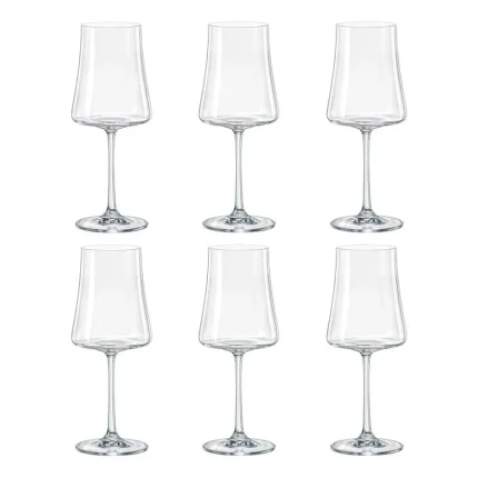 Jogo de 6 Taças Vinho Cristal Titanium Xtra 560ml