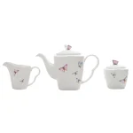 Jogo De Café 3 Peças Porcelana Borboleta Wolff