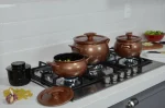 Jogo De Panelas De Cerâmica Ceraflame New Premiere 5 peças Cobre